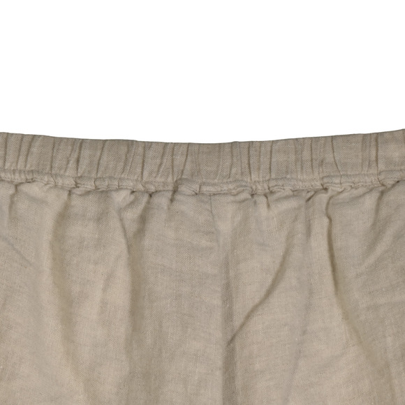 Kim by Kim Rogers Oatmeal Capri Pants Womens Size 12 100% Linen Pockets - Picture 9 of 10